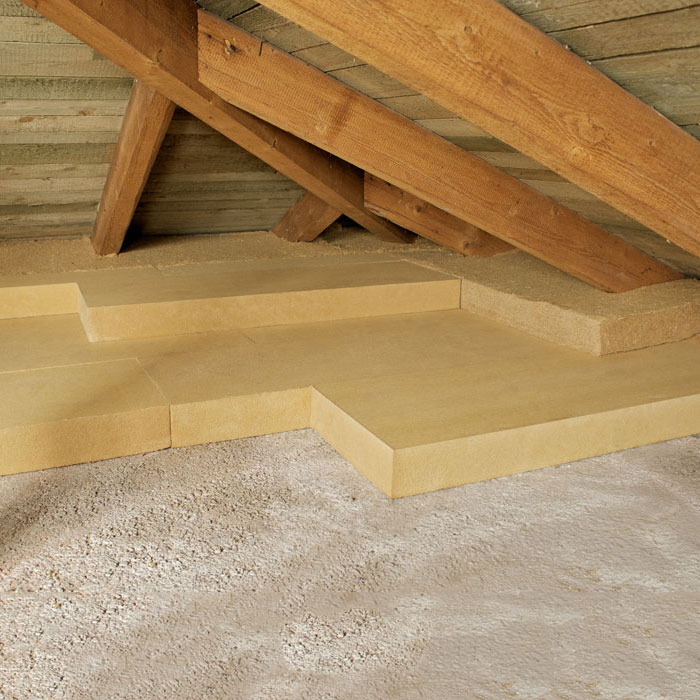 Wood fibre board density 140 kg/mc roofs and attics