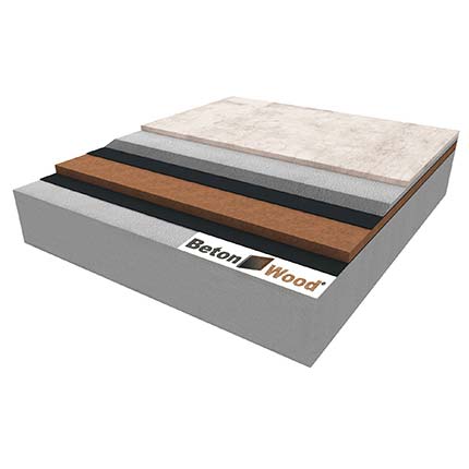 Wood fibre board Fibertherm Base under concrete screed