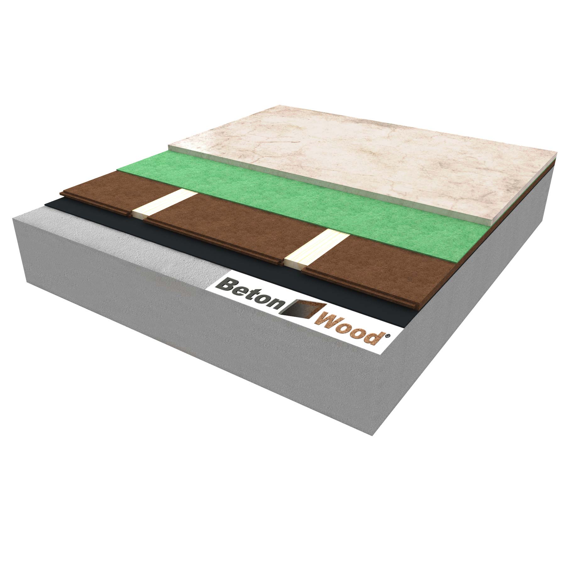 Wood fibre board dry screed Floor