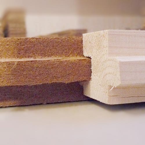 Wood fibre board FiberTherm Floor with tongue and groove profile