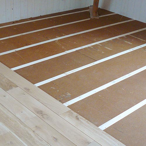 Wood fibre board FiberTherm Floor with thermal and acoustic insulation